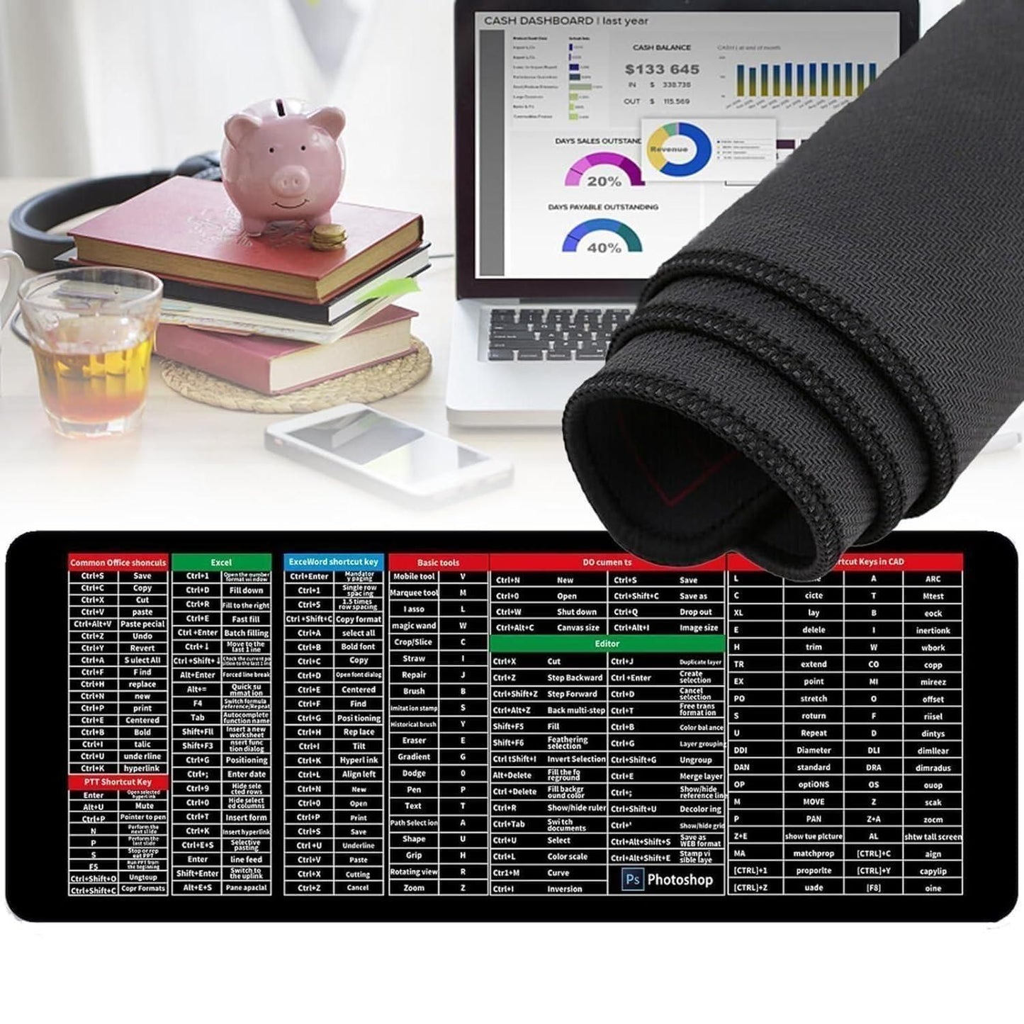 Extended Laptop Mouse Pad