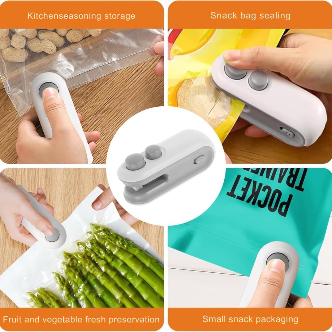 2-in-1 Portable Mini Sealing Machine for Food Packets