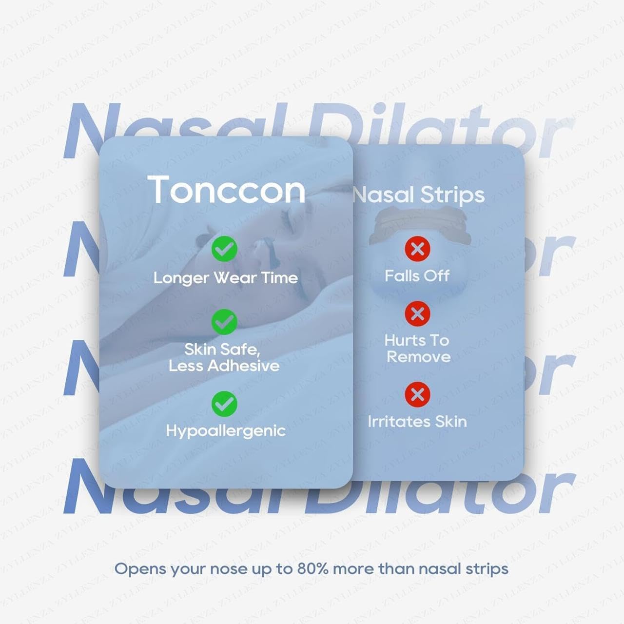 Magnetic Universal Nasal Strips | Breathing Nasal Strip | Anti Snoring Nose Clip | Skin Safe Sleep Nasal Strips | Nasal Dilators For Breathing | Starter Kit (15 Count)