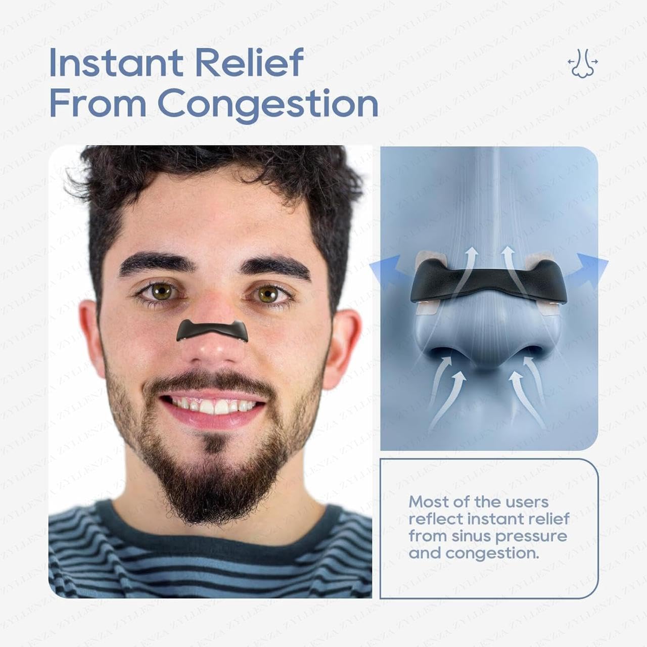 Magnetic Universal Nasal Strips | Breathing Nasal Strip | Anti Snoring Nose Clip | Skin Safe Sleep Nasal Strips | Nasal Dilators For Breathing | Starter Kit (15 Count)