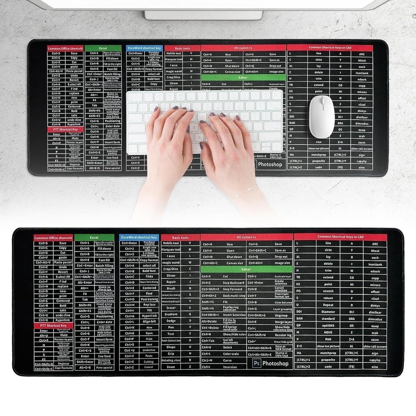 Extended Laptop Mouse Pad