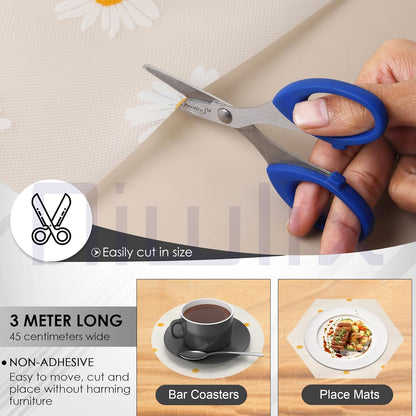 Anti Slip Drawer Mat Roll for Kitchen Shelf | Liners for Kitchen Shelves | Sheet for Fridge, Kitchens, Cabinet, Cupboard, Drawers, Wardrobe